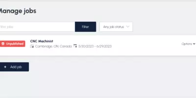 Background Image depicting an expired job to be republished