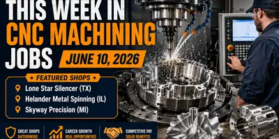 CNC Machining Jobs Update – June 10, 2026